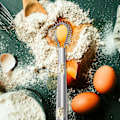 Miniatyrbillede 4 af 5: DIY Magisk Fladt Manuel Håndpisker i Rustfrit Stål Æggepisker Mixer Køkkenredskab, Kompakt, Praktisk og Effektiv