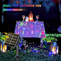 Miniatyrbilde 3 av 5: Solcelled Feelysslysr, Utendørs Vanntette, 105ft 300 LED, 8 Mønstrede Kobbertråder for Trehage Juler Terrassefestdekorasjoner (Flerfarget)