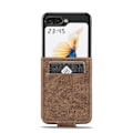 Miniatyrbillede 4 af 4: RFID Læder Telefon Cover til Samsung Galaxy Z Flip5 Brown
