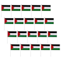 Miniatyrbillede 2 af 2: 20 stk. Håndholdte flag Palæstina-flag Slidstærke Palæstina-flag Små bil Palæstina-flag Dekorationer