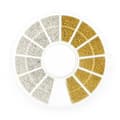 Sølv Guld Perler Kaviar Blandet Manicure DIY Neglekunst Dekorationer Disk