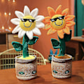 Pikkukuva 2 / 5: Sähköinen tanssiva auringonkukka-pehmolelu laulava kiertävä pupu-pehmolelu Colorful Sunflower Charging