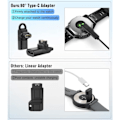 Miniatyrbillede 3 af 5: USB C til Garmin Adapter 2-pak, 90 graders Type C opladningsetui, ZQKLA