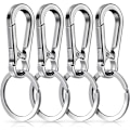 Pikkukuva 1 / 6: Metallikarabiini Keychain Clip Keyring Key Ring Chain Clips Hook Holder Organizer Unisex, 4 pakkausta
