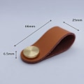 Miniatyrbilde 2 av 5: Hardware Lær Håndtak Robust Flerbruks Skaphåndtak For Soverom C2816 Coffee Brown