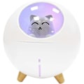 Miniatyrbillede 1 af 5: Mini Luftfugter, USB Bærbar Støjsvag Luftfugter, Sød Baby Luftfugter, Soveværelse Luftfugter med LED Natlys Funktion til Soveværelse, Kontor