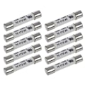 Miniatyrbillede 1 af 5: 1000V 500MA 10 stk. 6.3X32mm Multifunktionel Praktisk Bærbar Hvid Keramisk Sikring til Multimeter