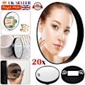 Miniatyrbild 4 av 6: 20x förstoringsspegel för ögonmakeup, professionell fickförstoringsglas för ögonbryn