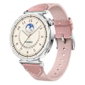 Miniatyrbillede 2 af 5: 18MM Læder Nylon Rem Til Huawei Watch GT 5 Pro 42m GT 5 41mm GT 4 41mm GT 3 42mm Kvinder Komposit Multicolor Pink