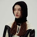 Miniatyrbilde 1 av 5: Høykvalitets ullstrikket lue med balaklava for kvinner, høst- og vinterlue, koreansk designer, varm pullover-halsvarmer, hette Black 56-59cm