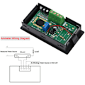 Miniatyrbilde 3 av 5: LCD DC 100A Digital LED Display Panel Amperemeter / Amperemeter med 100A / 75Mv Shuntmotstand