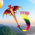 Miniatyrbild 2 av 5: Drakdrake Lätt att Flyga Flerfärgad Lätt att Flyga Lasergravering Pterosaurier Drake för Barn Red