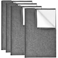 Miniatyrbilde 1 av 5: 4 stk Smykkepussing Kluter Stor 10'' x 12'' for Sterlingsølv Smykker Gull, Diamant, Platina, Edelstener, Mynter (Mørk Grå)