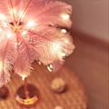 Miniatyrbillede 5 af 5: Fjeder Bordlampe Natlampe Batteridrevet LED Bordlampe Til Soveværelse Stue Fest Bryllup Midtpunkt Jul Valentinsdag PK