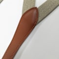 Miniatyrbillede 3 af 4: Elastiske seler med 4 clips Brun Kaki