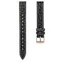 Miniatyrbild 1 av 5: Armband i linneläder för Garmin Lily 2, justerbart, ersättningsarmband Black