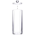 Miniatyrbillede 5 af 6: Bomuldsrondel Dispenser med låg, Plastik, Makeup, Opbevaring Badeværelse & Sminkebord, 20 x 7 cm, Transparent, polystyren