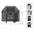 Miniatyrbilde 2 av 5: Grilltrekk 57 tommer for Weber Genesis II, Genesis II LX 300-serien og Genesis 300-serien gassgriller, Heavy Duty vanntett grilltrekk, falmeresistent