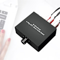 Miniatyrbillede 5 af 5: 4 Ports Bi-direktionel R L RCA Audio Switcher Box Audio Rotary Switch Plug and Play Audio Splitter