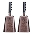 Miniatyrbilde 1 av 5: Håndholdt Metallisk Jubelku-Klokker med Ergonomiske Håndtak for Sportsarrangementer og Festivaler Brown 1PCS