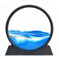 Miniatyrbilde 1 av 4: Flytende sandkunstbilde Timglas Dyphavs Sandscape Glas Kvikkleire 3d Maleri
