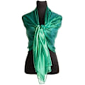Miniatyrbilde 2 av 2: Iridescent Wrap Stole Sjal for Bryllup, Brud, Brudepiker, Ball og Fest, Smaragdgrønn