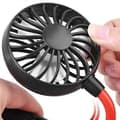 Miniatyrbillede 2 af 4: Bærbar ventilator - Hæng rundt om halsen / Halsventilator - Sort Sort