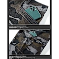 Miniatyrbillede 4 af 5: Camo Cargo Shorts til mænd, afslappet pasform, multi-lomme, udendørs cargo shorts - Grøn camouflage thirty-four