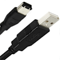 Miniatyrbillede 5 af 5: IEEE 1394 6-Pin Han til USB-kabel Overfør data mellem USB og lydkort 3 meters