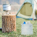 Miniatyrbild 2 av 5: Hopfällbar Vattenbehållare Set om 4, Oval, Handtag, med Kran, 15L, Camping Dricksvatten