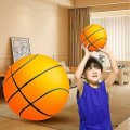 Miniatyrbild 2 av 5: Handlesshh Tyst Basketboll, inomhus tyst träningsboll obelagd hög elastisk - orange 21cm