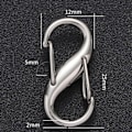 Miniatyrbilde 5 av 7: 5 stk Karabiner Alloy S-formet Fjæråtte Tegn Spenne Kvantitet B