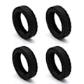Pikkukuva 1 / 5: Matkalaukkujen pyöränsuojukset Silikoniset äänettömät suojukset useimpien 8 pyörivän pyörän matkalaukkuihin Black 4pcs