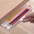 Miniatyrbild 5 av 5: Självhäftande Underbordslåda Skrivbords Hållare Dold Penna Kontorsmaterial Organizer Grey