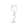 Miniatyrbillede 4 af 5: Roser Formet Kopper Drikkevarer Til Fest Bryllup Valentinsdag Holdbar Gave Kreativ Transparent Grøn Pink Vinglas Transparent 280ml