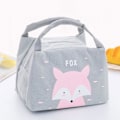 Miniatyrbilde 3 av 5: Tegneserie Lunsjpose Isolerte Gjenbrukbar Piknik Tote Bag Matpose Ispose for Barn Gutter Jenter Menn Kvinner pink