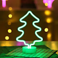Miniatyrbillede 2 af 5: LED Neon Skilt Vægdekoration Natlampe USB/Batteridrevet Neon til Julefødselsdagsgavefest Børn Stue Bryllupsdekoration (Jul