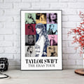 Miniatyrbilde 2 av 3: Pop-sanger lerretplakat for Taylor Swift for romestetikk Lerret veggkunst soverom
