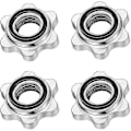 Miniatyrbillede 1 af 3: Sæt af 4 Dumbbell Spinlock, Skridsikker 25 Mm Standard Spinlock Klemmer, Skruehætter til Dumbbell Stænger, Barbell Stjerne Klemmer