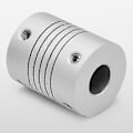 Miniatyrbillede 5 af 5: 6mm til 8mm Akselkobling 25mm Længde 18mm Diameter Kobling Aluminium Legering Ledforbindelse til 3D P