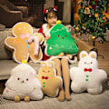 Miniatyrbild 2 av 7: Kawaii Pepparkaksgubbe Plyschdocka Julgran Kudde Till Jul A3