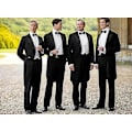 Pikkukuva 4 / 6: Archic Black Self Tie -solmio miehille, itse solmittava solmio, yksivärinen, smokkiin, häihin