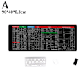 Miniatyrbillede 9 af 11: Stor musemåtte Word/Excel/Power Point genvejstaster skrivebord P 80*30*0.3cm 1stk