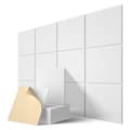 Självhäftande akustikpaneler 12-pack, 30 x 30 x 1 cm Ljuddämpande stoppning, ljudabsorberande panel