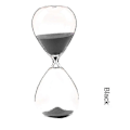 Miniatyrbillede 2 af 5: 5/15/30/60 Minutter Nyt Nordisk Glas Dråbe Time Timeglas Timer Kreativ Boligindretning Håndværk Dekoration Valentinsdagsgave 60mins 9x24 cm Orange