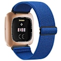 Miniatyrbillede 1 af 5: Elastisk Vævet Loop-Rem Til Fitbit Versa 3 2 Versa Lite Rem Justerbar Nylon Sport Urrem Til Fitbit Sense Rem Blue For Fitbit sense