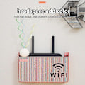Miniatyrbild 2 av 5: Trådlös Wifi Router Hylla Förvaringslåda Väggmontering Abs Plast Organizer Låda Kabel Ström Fäste Organizer Låda Hemförvaring purple