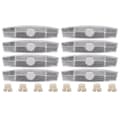 8 st/set Reflekterande cykelhjulsekrar Reflexer Cykel Varningsreflektor Vit White