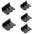 Miniatyrbilde 3 av 5: 5 stk Batterideksel Erstatningsdeler for Xbox One-kontroller Black