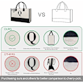 Miniatyrbild 2 av 6: Personlig Canvas Strandväska med Initialer, Monogrammerad Present Tote Bag för Kvinnor